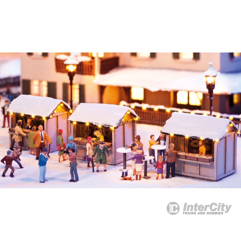 Noch 66412 HO Christmas Market Stalls