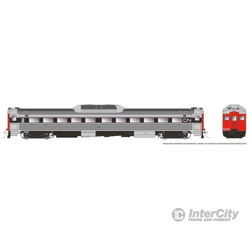 Rapido 016309 HO Budd RDC-1 (Ph 1c) (DC/Silent): CN – Wet Noodle: #6114