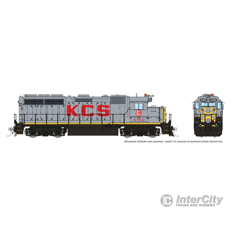Rapido 040539 HO EMD GP40 (DC/DCC/Sound): KCS: #3150 w/Standard DB