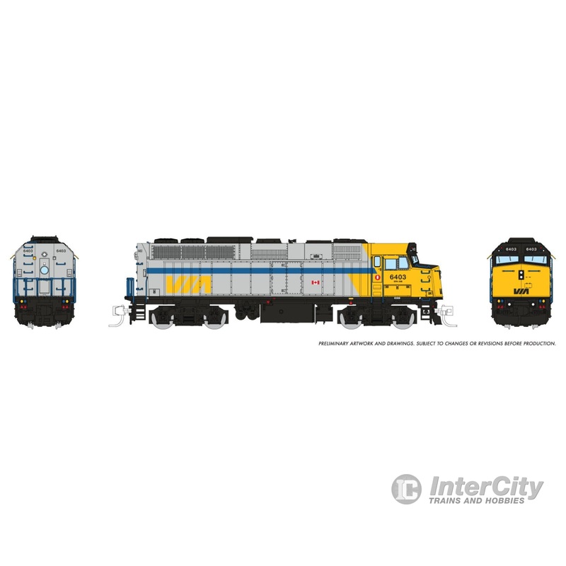 Rapido 580512 N F40PH-2D (DC/DCC/Sound): VIA Rail – Original Scheme: #6445