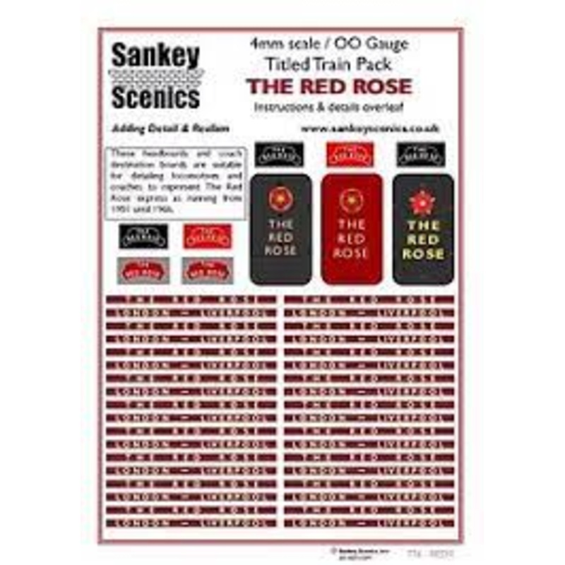 TT4-REDR SANKEY SCENICS   Title Train Pack “The Red Rose”