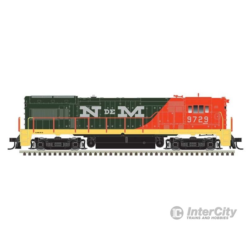 Atlas 10004290 GE U30B High Nose – LokSound and DCC – Master(R) Gold — Nacionales de Mexico #9729 (green, orange, black)