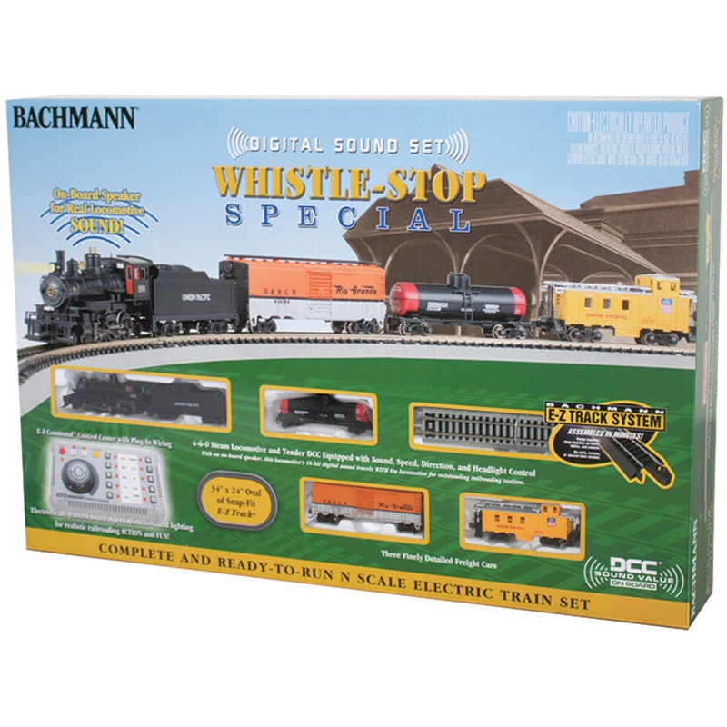 Bachmann 24133 Union Pacific UP WHISTLE-STOP SPECIAL WITH DIGITAL SOUND Train Set N SCALE NEW