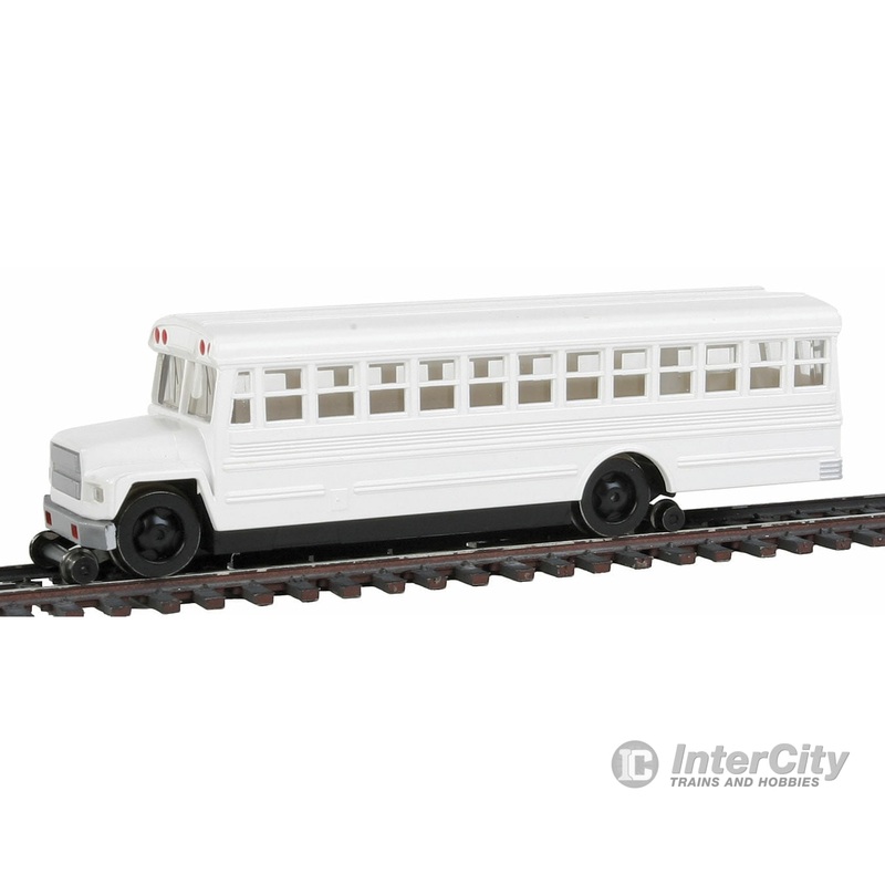 Bachmann 46215 Maintenance-of-Way High Railer Bus – Standard DC — White