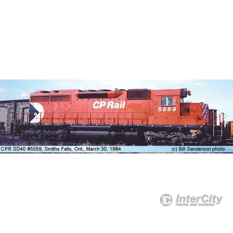 Bowser HO #24953 CP Rail, 8″ Nose Stripe, Small Multi Mark, w/Ditch lights Road #5548 DCC/Sound Executive Line