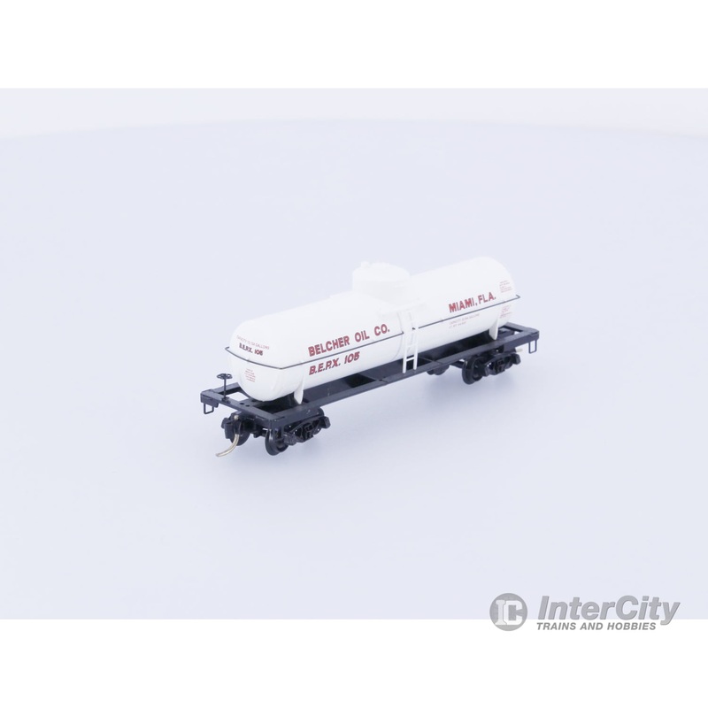 Micro Trains 65420 N Tank Car, Single Dome, 39′ Belcher Oil , BERX 105 (#1)
