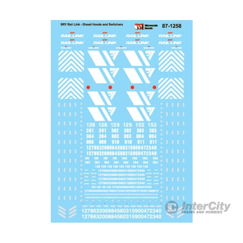 Microscale HO 871258 Southern Railway of British Colombia – SRY Rail Link — Diesel Hood Units & Switchers