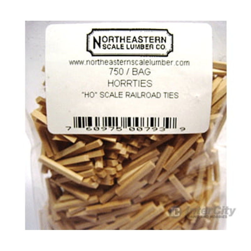 Northeastern Scale Lumber HO 793 Scale Railroad Ties pkg(750)
