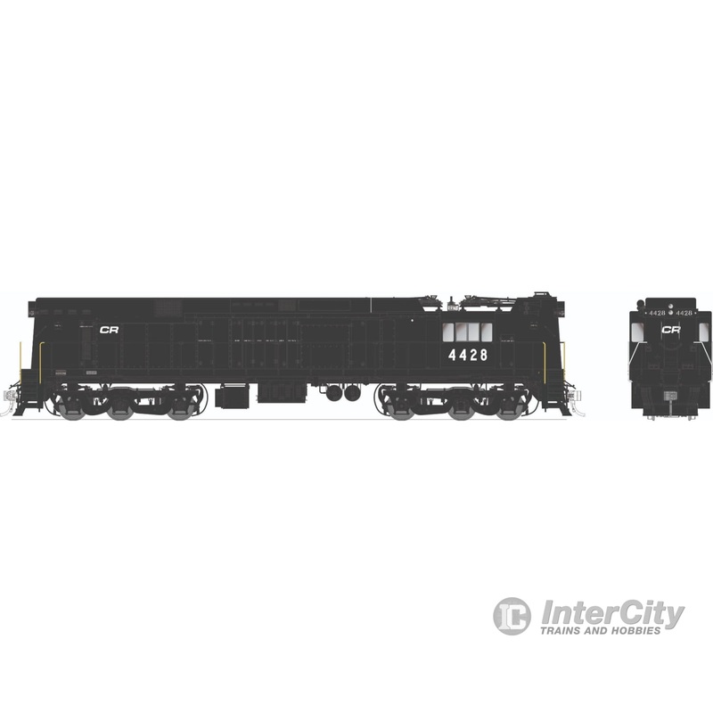 Rapido 052016 HO GE E44a Electric (DC/Silent): Conrail – Black: #4444
