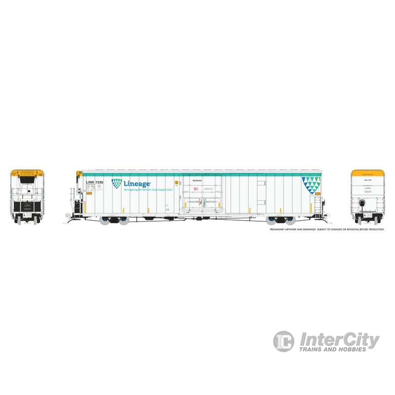 Rapido 167503-6 HO Greenbrier 7780cuft Reefer w/Sound: Lineage: #7335 Neenah