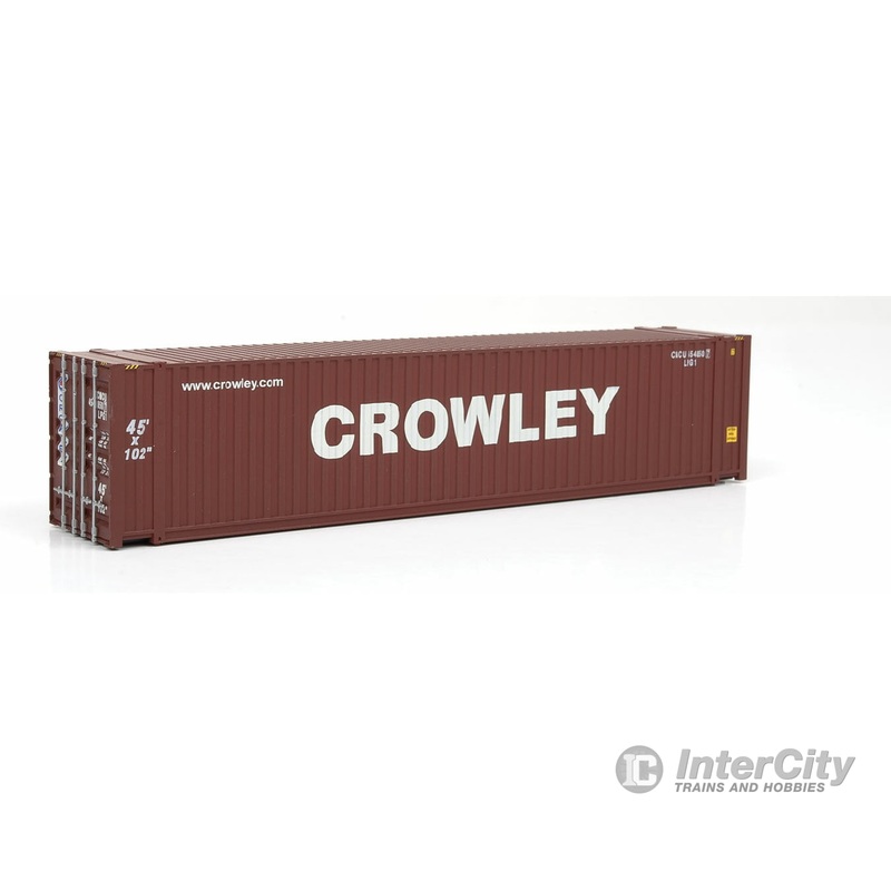 Walthers SceneMaster 8571 45′ CIMC Container – Assembled — Crowley (brown, white)