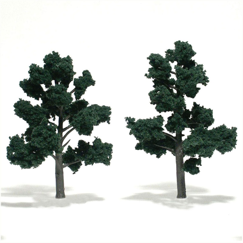 Woodland Scenics WDS TR1514 WDS1514 Dark Green trees – 2/pkg O SCALE NEW