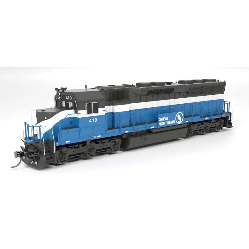 Broadway Limited Imports HO 9804 EMD SD45 – Standard DC – Paragon4(TM) – Great Northern #419 (Big Sky Blue, gray, white)