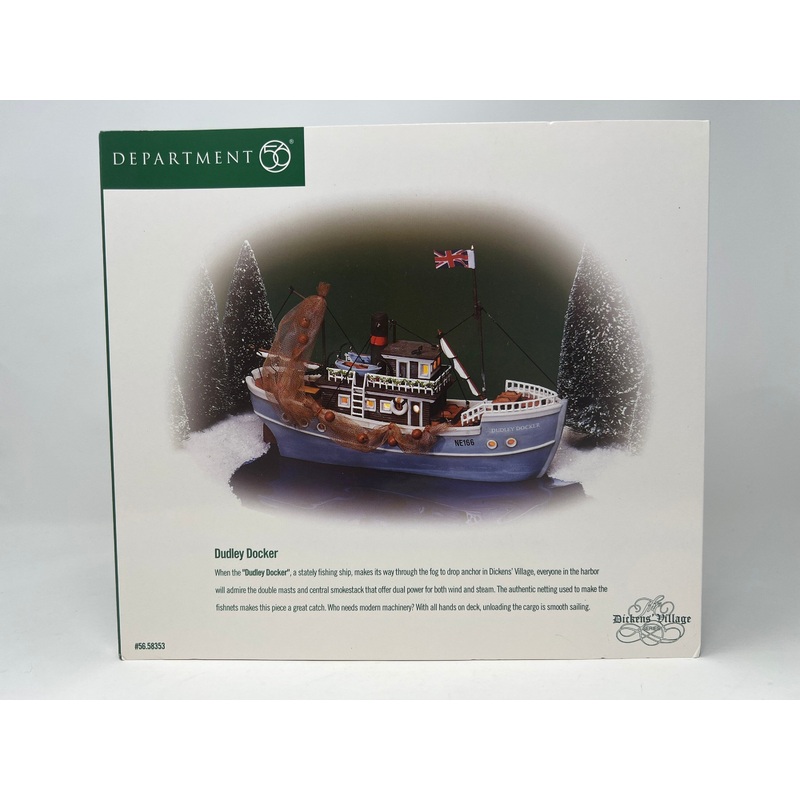 Department 56 Dickens Village 56.58353 Dudley Docker Boat