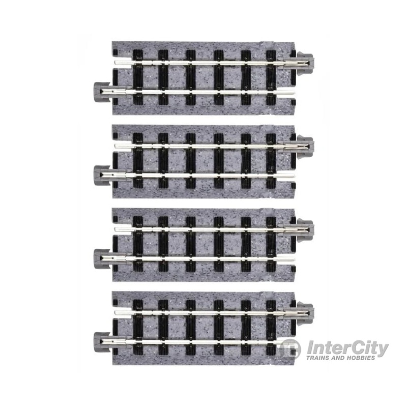 Kato HOn30 52140 Straight Roadbed Track Section – Unitrack – 2-7/16″ 62mm Sections pkg(4)