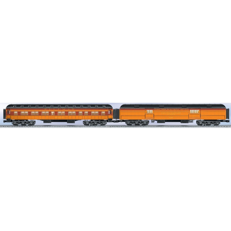Lionel 6-25516 MILWAUKEE ROAD “OLYMPIAN HIAWATHA” HEAVYWEIGHT PASSENGER CAR 2-PACK O SCALE NEW