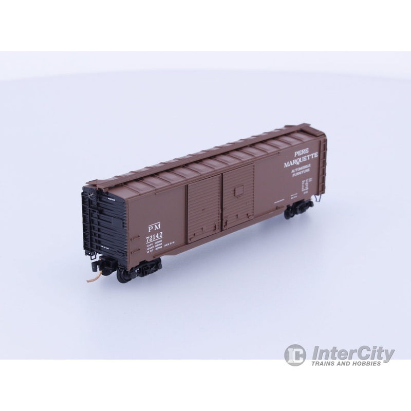 Micro Trains 78100 N Boxcar, 50′, Steel, Double Door Pere Marquette , PM 72142