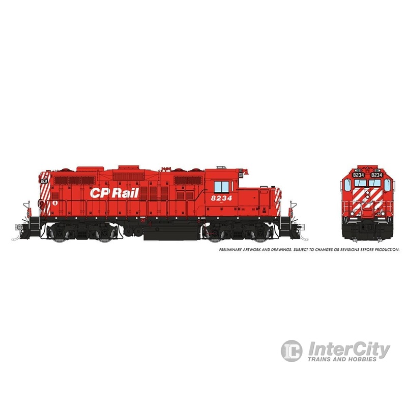 Rapido 054511 HO GP9u (DC/DCC/Sound): CP – No Multimark: #8234