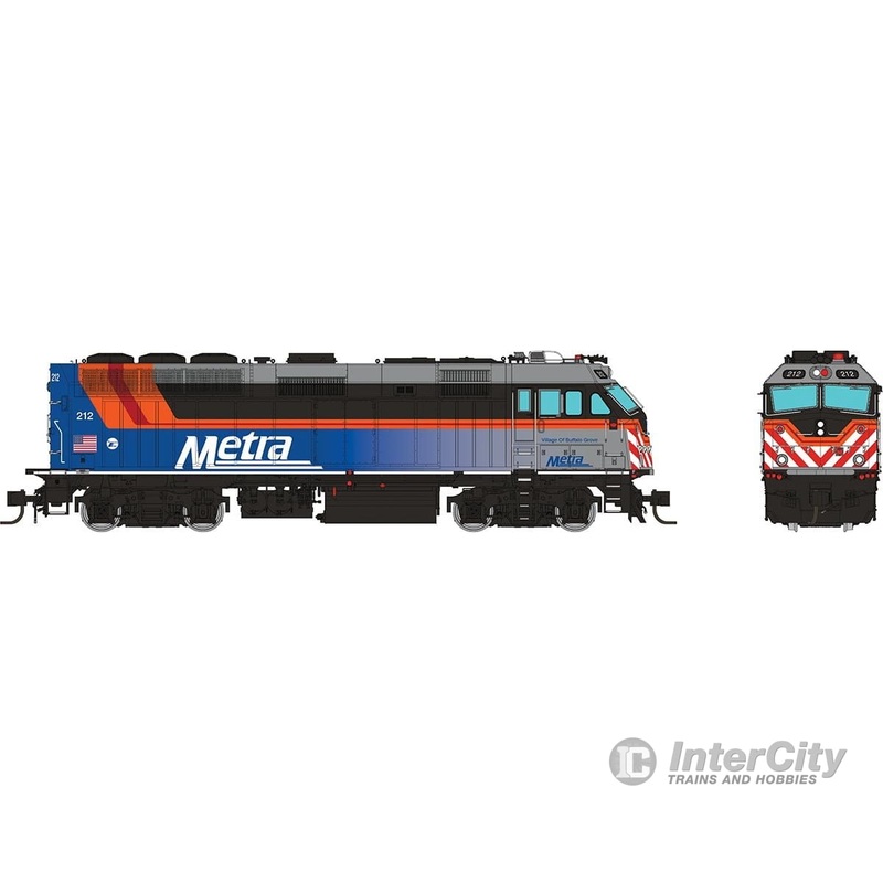 Rapido 583507 N F40PHM-3 (DC/DCC/Sound): Metra – Fade Scheme: #212 (Village of Buffalo Grove)