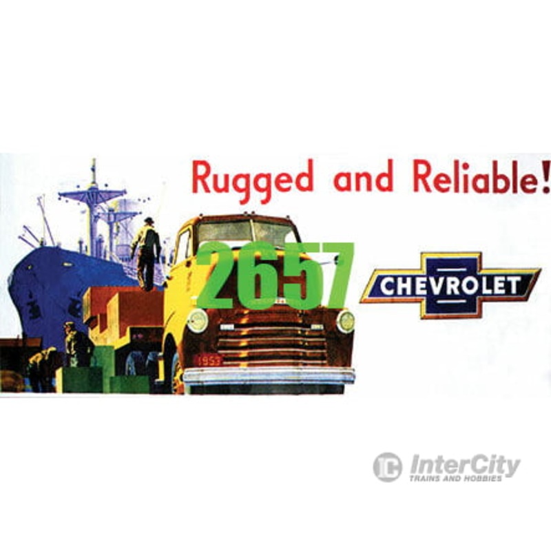 Tichy Train Group 2657 53 Chevrolet Truck Billboard – Kit