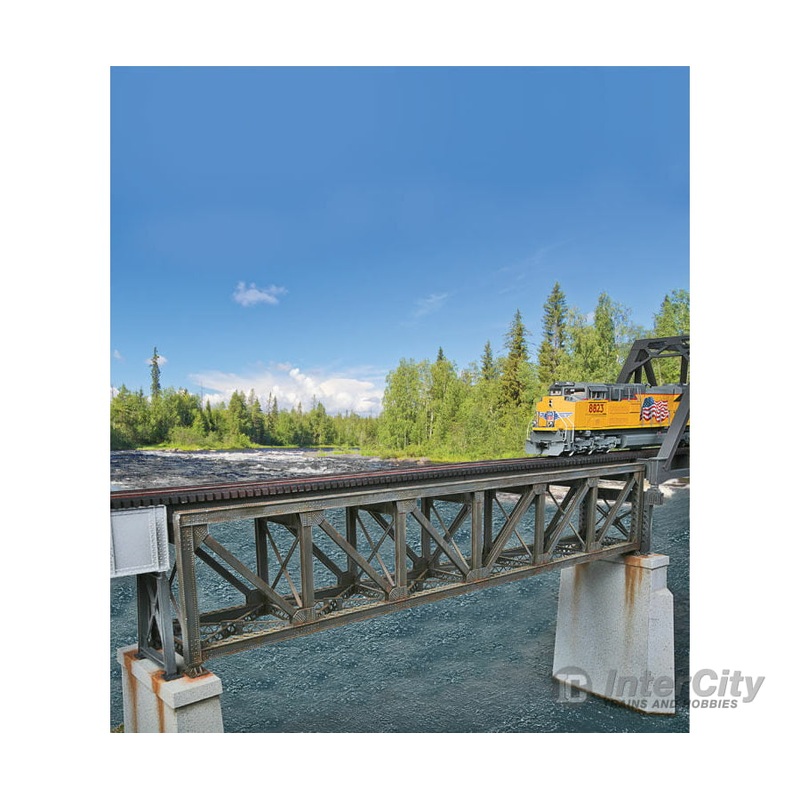 Walthers Cornerstone 4520 109′ Single-Track Pratt Deck Truss Railroad Bridge — Kit – 15 x 2-5/8 x 3-1/8″ 38.1 x 6.6 x 7.9cm