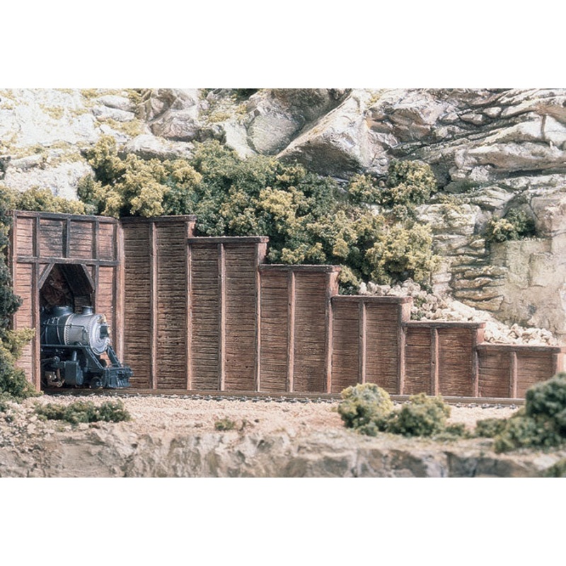 Woodland Scenics WDS C1160 WDS1160 Timber Retaining Wall – N Scale NEW