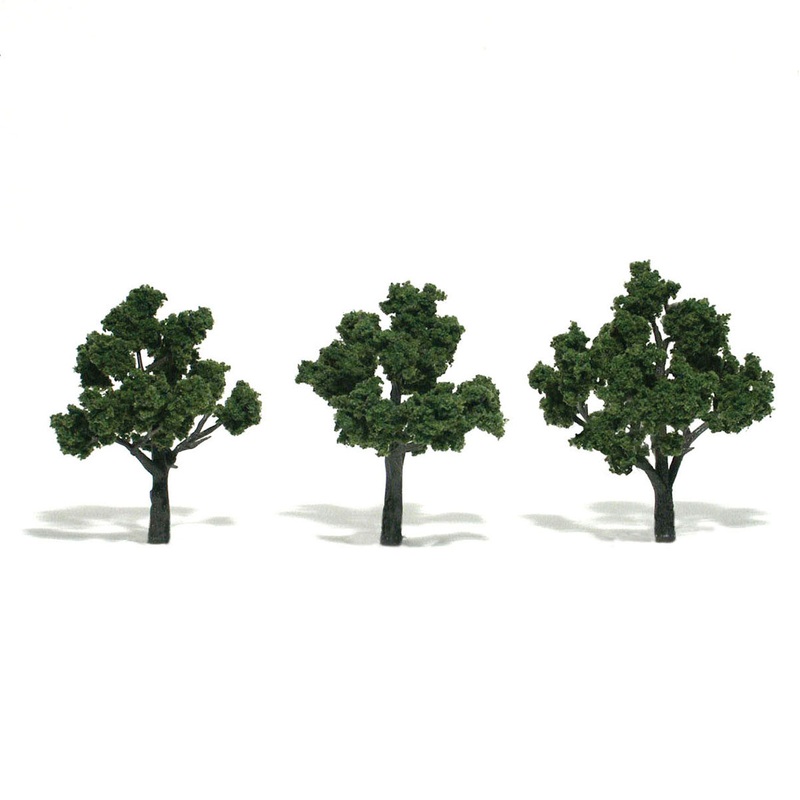Woodland Scenics WDS TR1507 WDS1507 Medium Green – 3/pkg O SCALE NEW