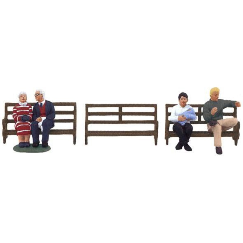 Lionel 6-24192 Park Benches People Pack O SCALE Like New