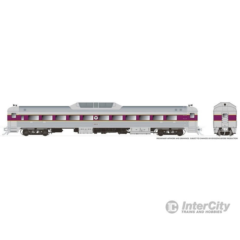 Rapido 016818 HO Budd RDC-9 (DC/DCC/Sound): MBTA: #6916