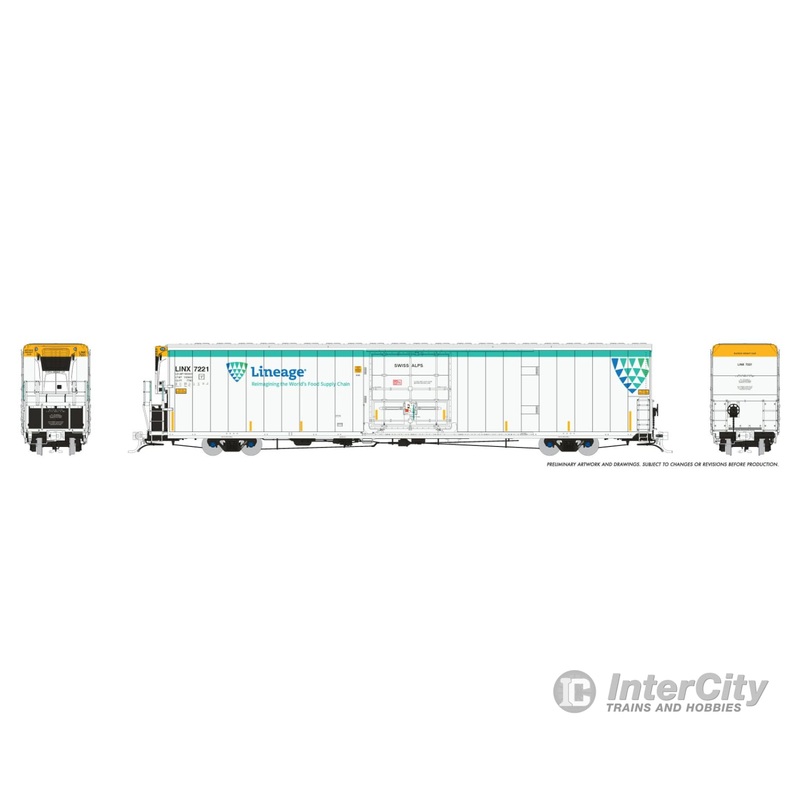 Rapido 167503A HO Greenbrier 7780cuft Reefer w/Sound: Lineage: Single Car