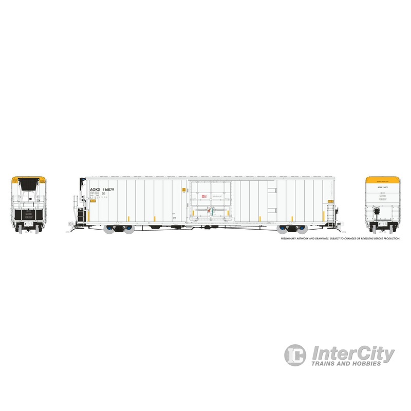 Rapido 167506 HO Greenbrier 7780cuft Reefer w/Sound: AOKX: 6-Pack