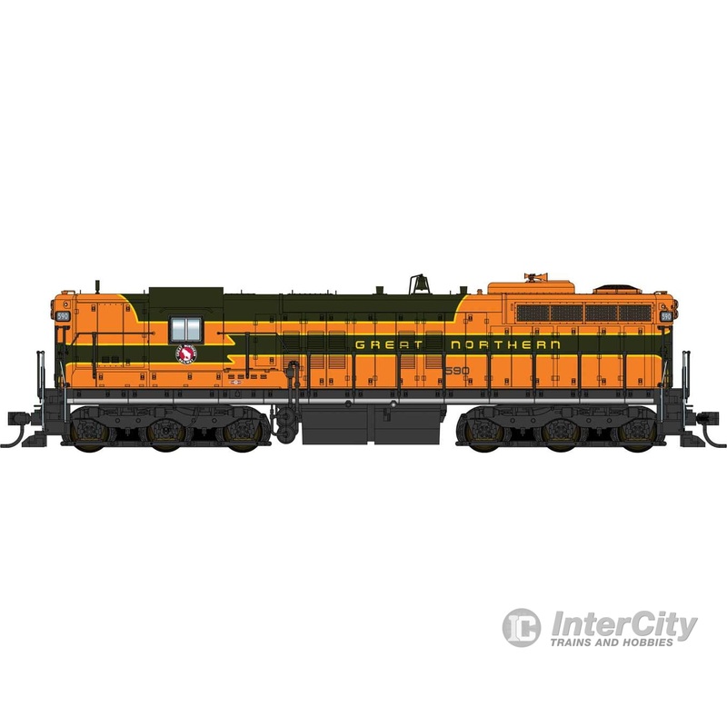 Walthers Proto 41709 EMD SD9 – ESU LokSound 5 Sound & DCC — Great Northern #590 (orange, green)