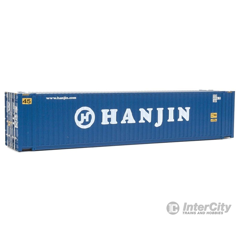 Walthers SceneMaster 8561 45′ CIMC Container – Assembled — Hanjin (blue, white)