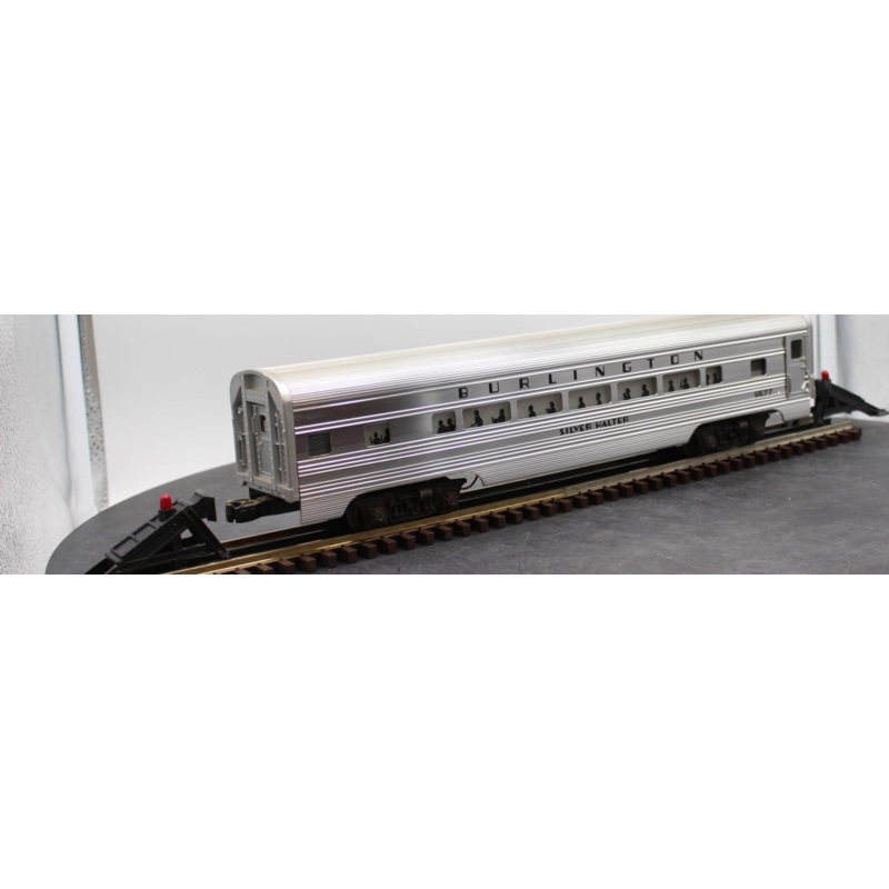 Lionel 6-9577 LIONEL ILLUMINATED BURLINGTON ALUMINUM PASSENGER CAR O SCALE Used Excellent