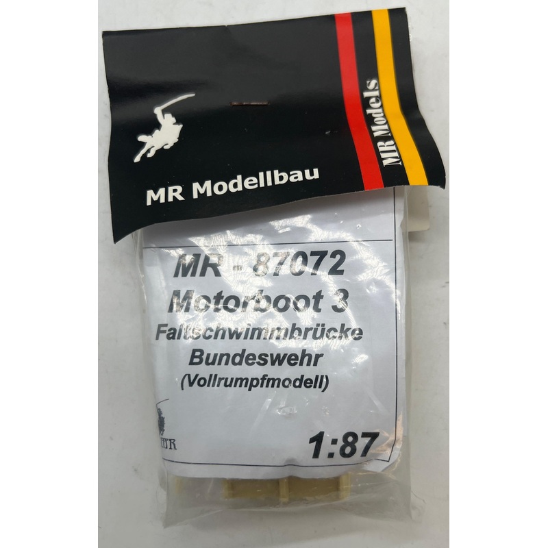 MR Models MR-87072 Motorboat 3  kit 1/87 HO SCALE NEW