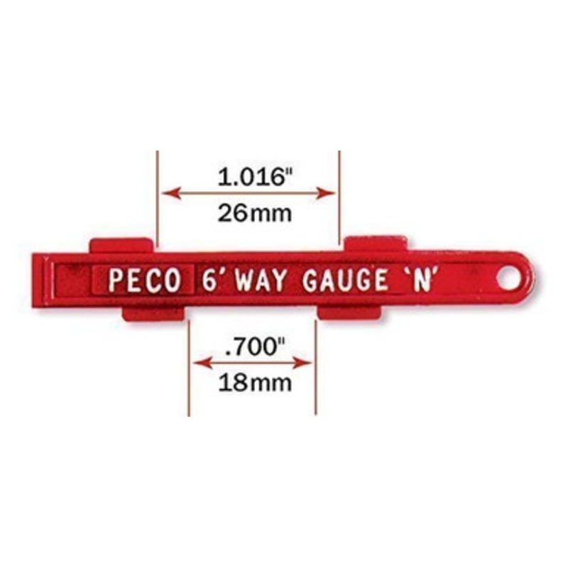 Peco SL-336 N Scale N 6FT-WAY GAUGE