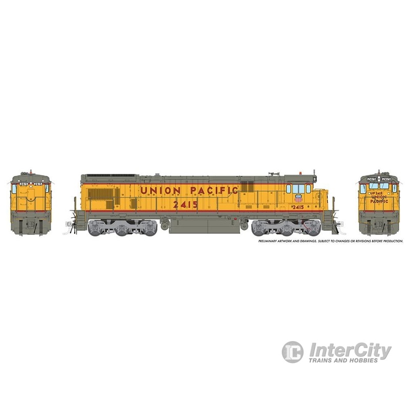 Rapido 042531 HO C30-7 (DC/DCC/Sound): Union Pacific – Early Scheme: #2422