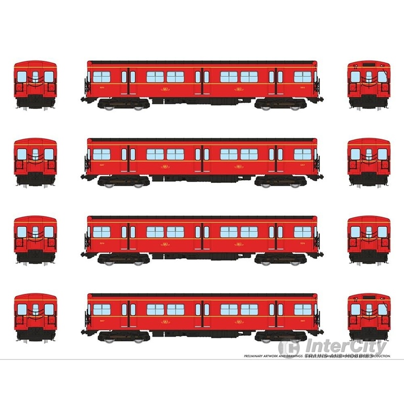 Rapido 206001 HO TTC G-Class Subway (DC/Silent): A-B-B-A Train: #5016+5217+5216+5017