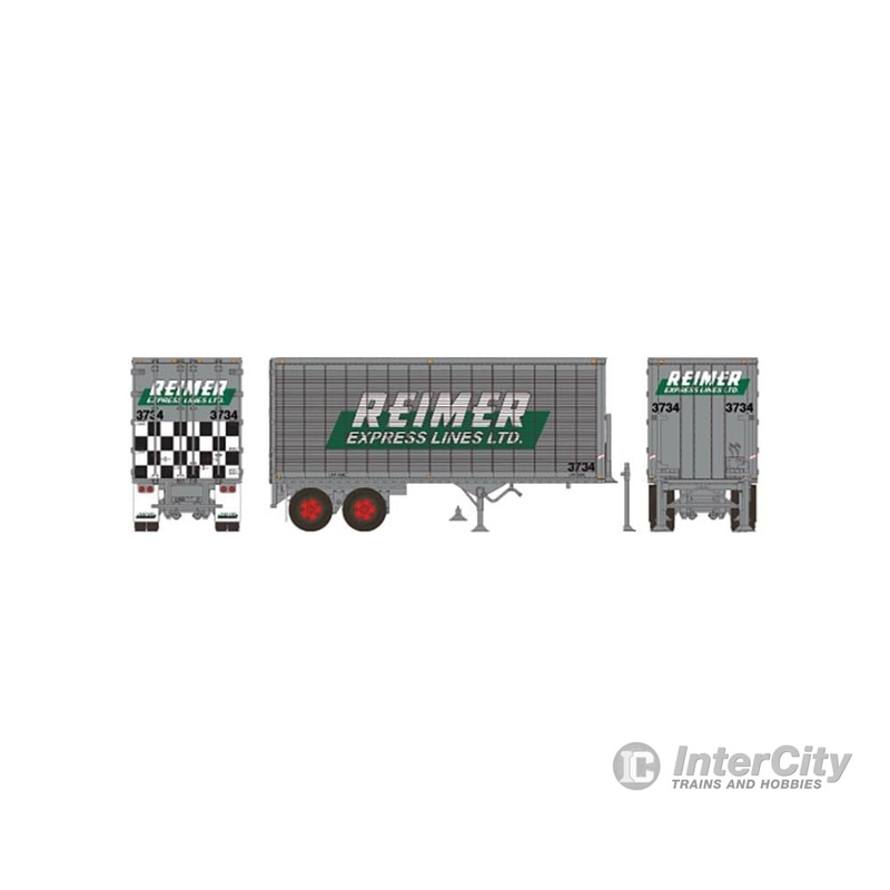 Rapido 403083 HO 26′ Can-Car Dry Van Trailer: Reimer Trucking: #3742