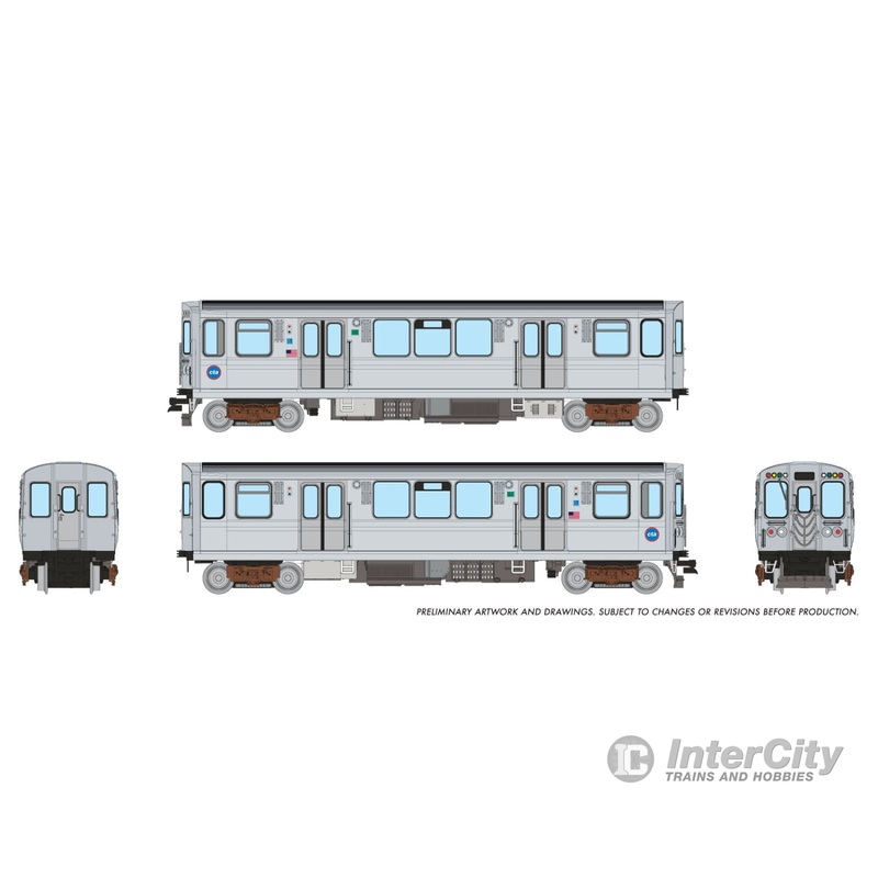 Rapido 588503 N CTA 2600-series L 2-Car Pair (DC/DCC/Sound): Speedlines Logo Scheme