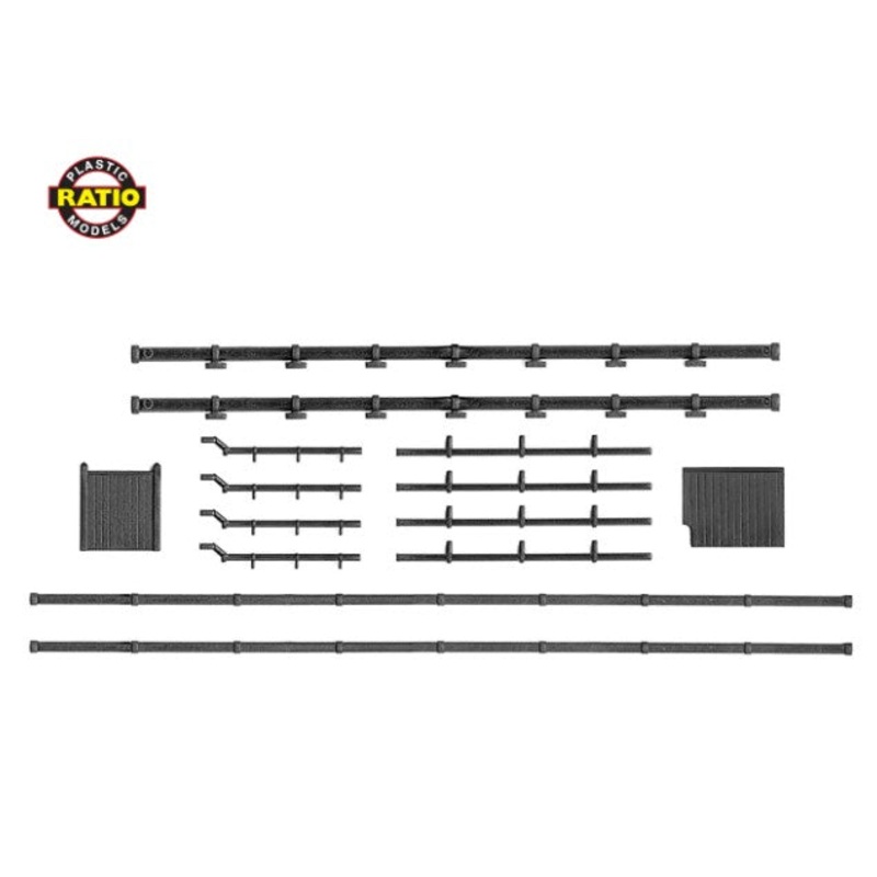 RAT-300 RATIO Gutters & Downpipes (N Gauge)