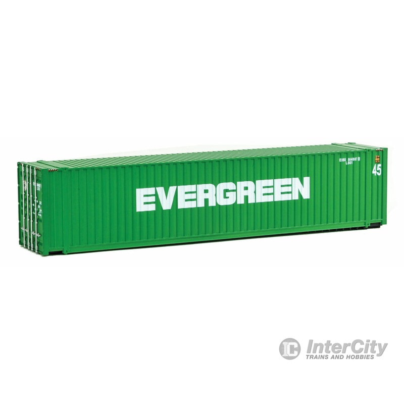 Walthers SceneMaster 8554 45′ CIMC Container – Assembled — Evergreen (green, white)