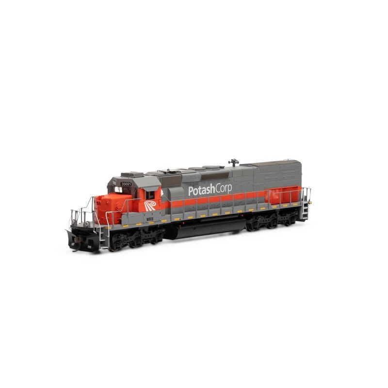 Athearn ATH73155 HO SD40T-2 Locomotive with DCC & Sound, Potash/WRIX #35021