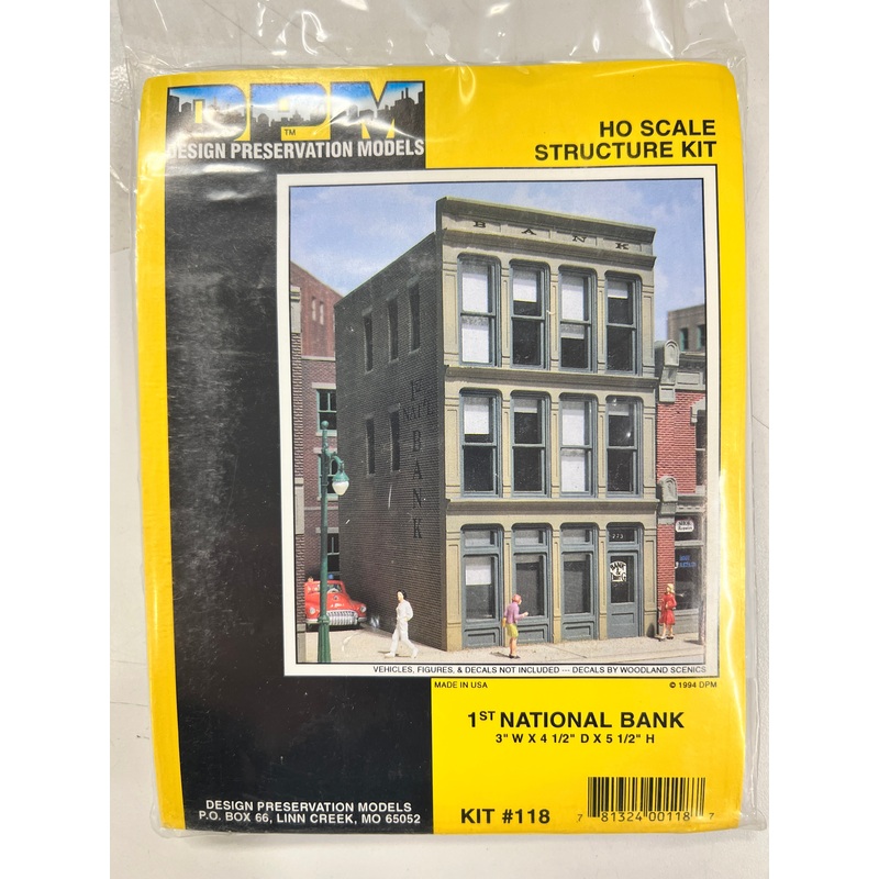 Design Preservation Models DPM 118 1st National Bank kit HO SCALE