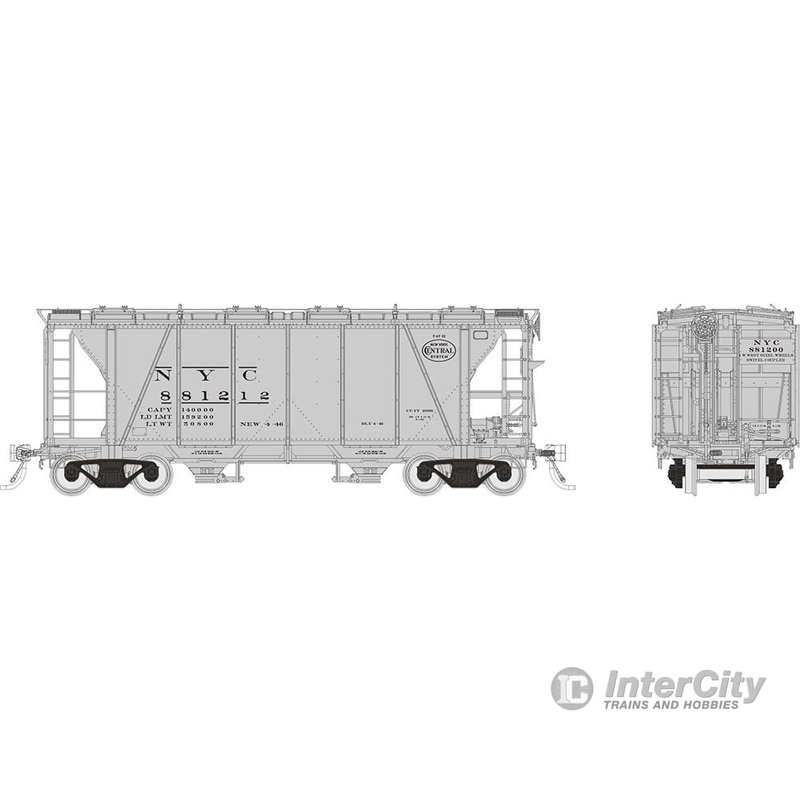 Rapido 149001 HO Enterprise Covered Hopper: NYC – Roman: 6-Pack #1