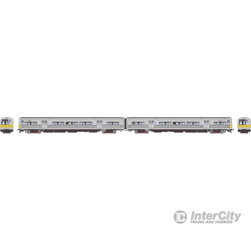 Rapido 207011 HO Budd M3 set (DC/Silent): LIRR/MTA – No Stripe / Yellow Ends: #9875 + 9876