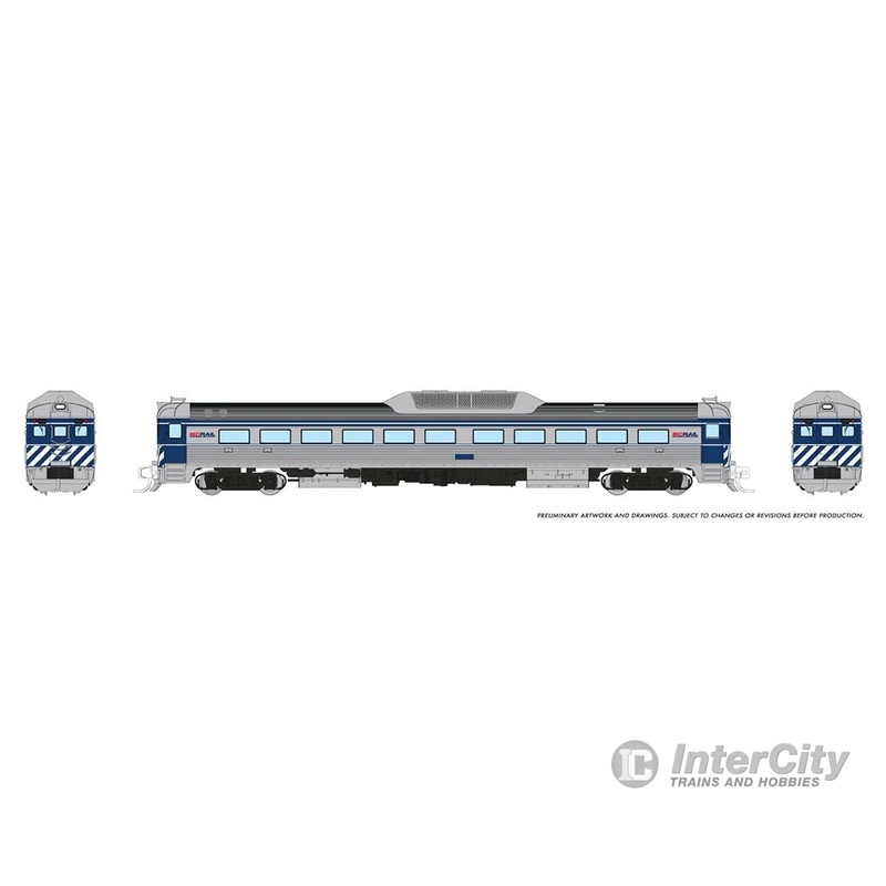 Rapido 516505 N Budd RDC-1 (Phase 2) (DC/DCC/Sound): BC Rail – Blue