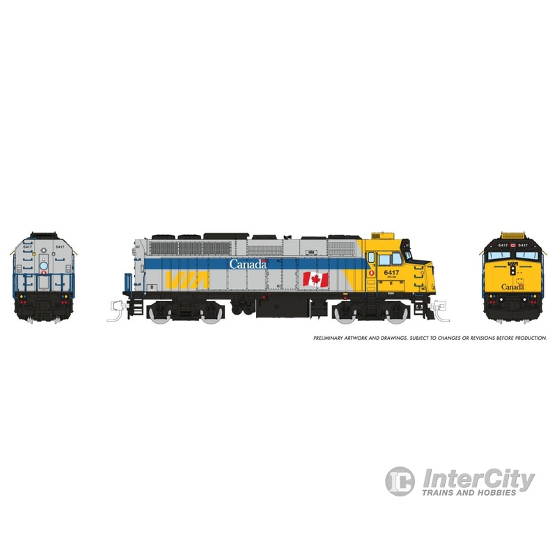 Rapido 580013 N F40PH-2D (DC/Silent): VIA Rail – Canada Scheme: #6405