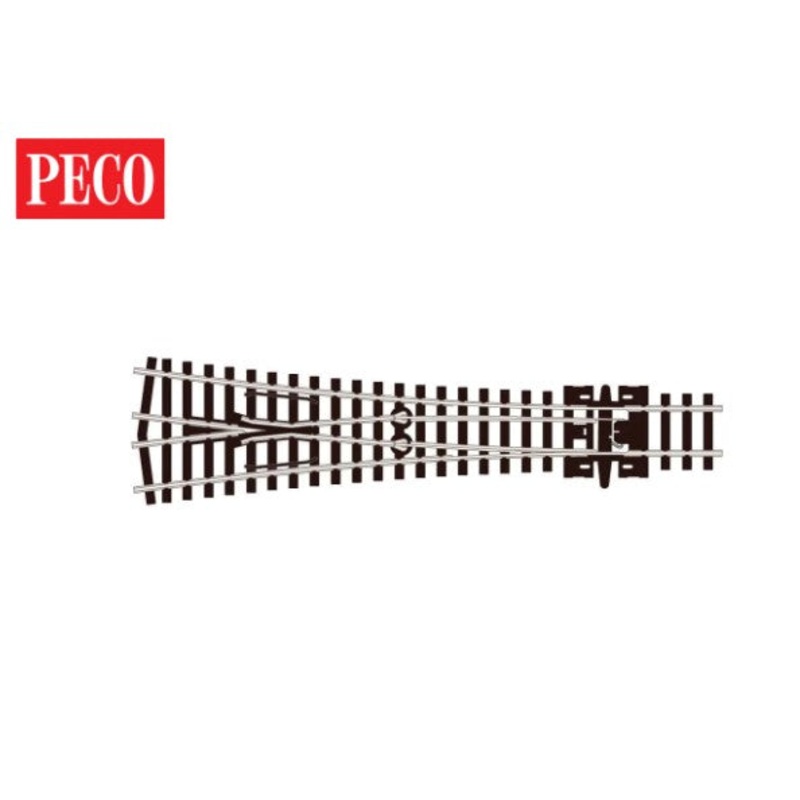 SL-E397 PECO Code 80 Y Medium Turnout Electrofrog – N gauge