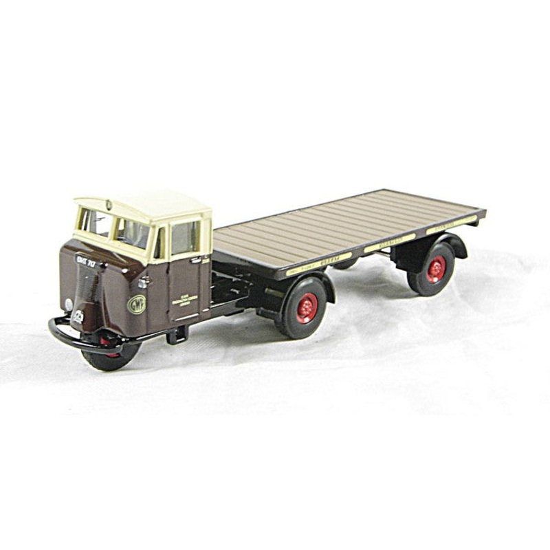 76MH003 OXFORD DIECAST LMS Flatbed Trailer